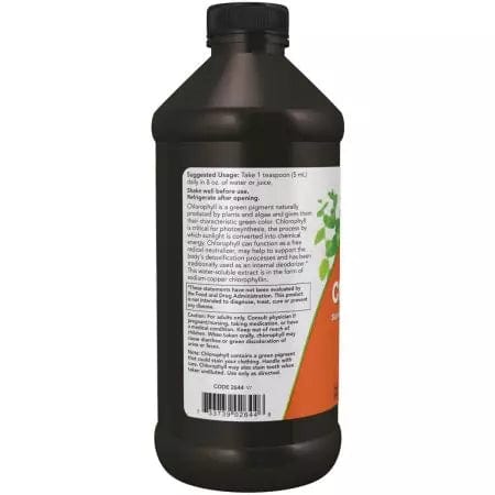 Now Foods Liquid Chlorophyll Mint Flavour 16oz Supply