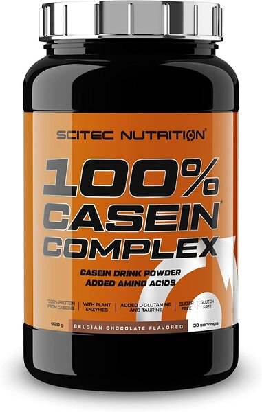 SciTec 100% Casein Complex, Belgian Chocolate - 920 grams on Sale