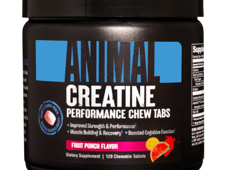 Animal Creatine Chews 120 Tabs Fruit Punch For Sale