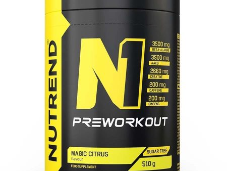 Nutrend N1 Pre-Workout, Magic Citrus - 510 grams Online