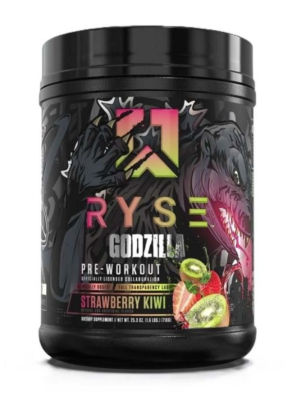 RYSE Godzilla Pre-Workout, Strawberry Kiwi - 716 grams Hot on Sale