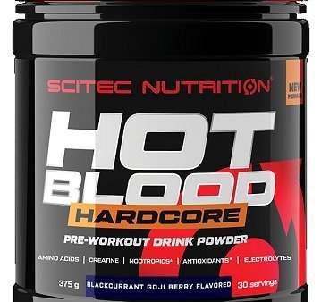 SciTec Hot Blood Hardcore, Blackcurrant Goji Berry - 375 grams Online Sale