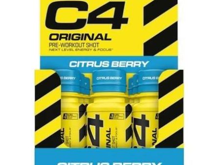 Cellucor C4 Original Pre-Workout Shot, Citrus Berry - 12 x 60 ml Online Sale