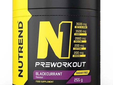 Nutrend N1 Pre-Workout, Blackcurrant - 255 grams Online Sale