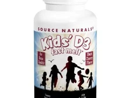 Source Naturals Kids Vitamin D3 400iu 100 Black Cherry Fast Melts Online Hot Sale