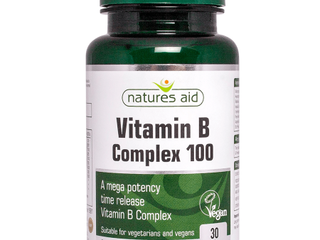 Natures Aid Vit B Complex 100mg Time Release (Mega Potency) 30 Tabs Sale