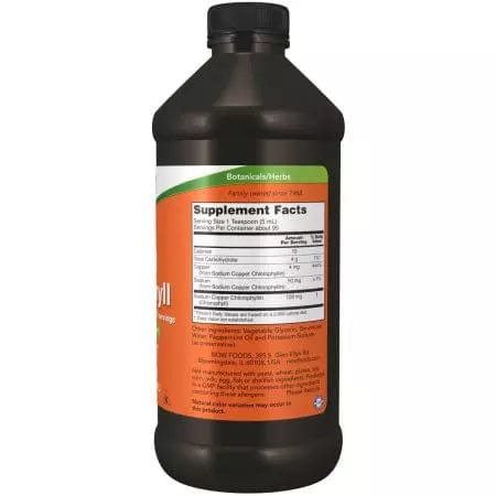 Now Foods Liquid Chlorophyll Mint Flavour 16oz Supply