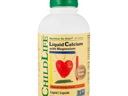 ChildLife Liquid Calcium with Magnesium 16 fl oz Orange Flavour For Cheap