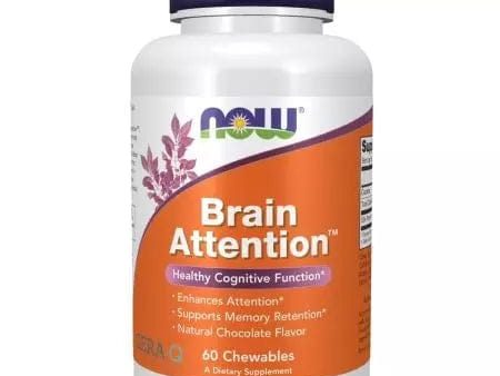 NOW Foods BRAIN ATTENTION CERAQ(TM) 60 CHEW TABS Sale