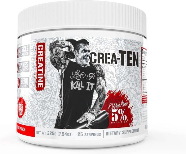 5% Nutrition Crea-TEN - Legendary Series, Fruit Punch - 225 grams Fashion