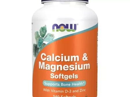 Now Foods Calcium & Magnesium 240 Softgels Fashion