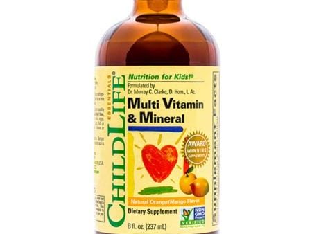 ChildLife Liquid Multi Vitamin & Mineral 8 fl oz Orange Mango Flavour Online Sale