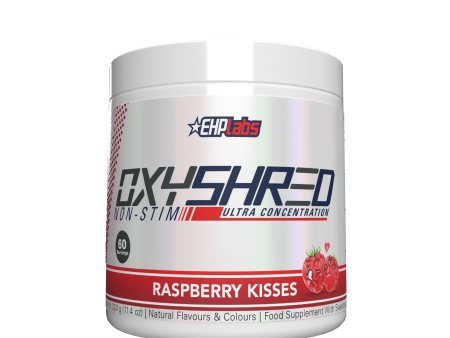 EHP Labs OxyShred Non-Stim 324g Raspberry Kisses For Sale