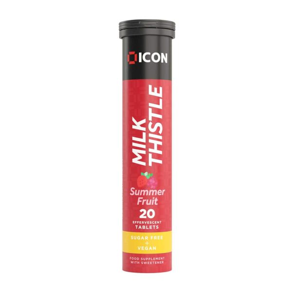 ICON Nutrition Milk Thistle Effervescent Tabs 20 Tabs Summer Fruit Sale