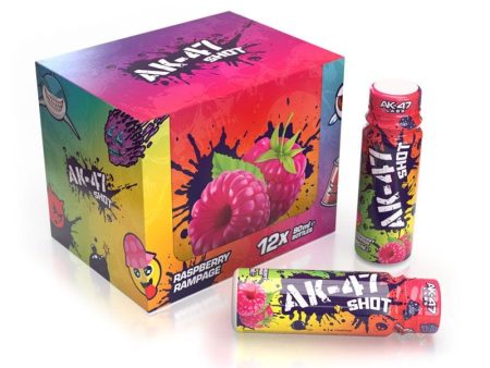 AK-47 Labs Shots 12x80ml Raspberry Rampage For Cheap