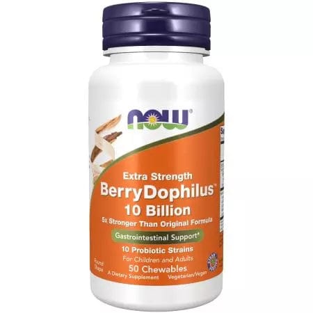 Now Foods BerryDophilus Extra Strength 50 Chewables Online Hot Sale