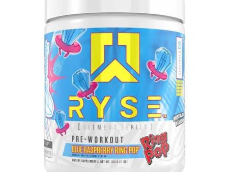 RYSE Pre-Workout - Element Series, Blue Raspberry Ring Pop - 313 grams on Sale