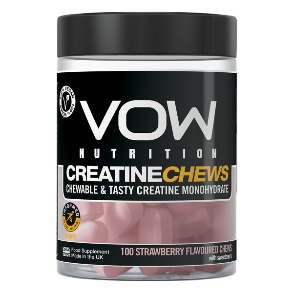 VOW Nutrition Creatine Chews 100 Tabs Strawberry Cheap