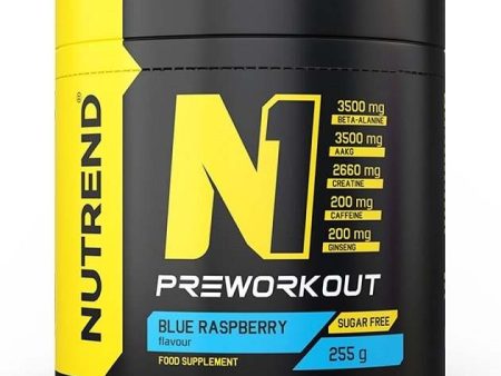 Nutrend N1 Pre-Workout, Blue Raspberry - 255 grams Discount