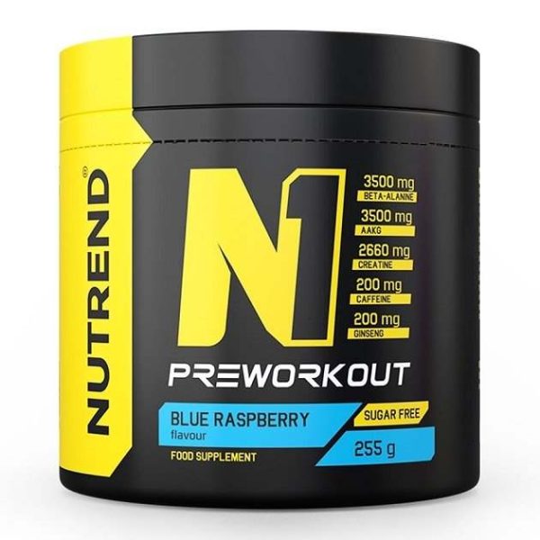 Nutrend N1 Pre-Workout, Blue Raspberry - 255 grams Discount