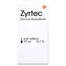 ZYRTEC ORAL SOLUTION 1MG ML 75ML Supply