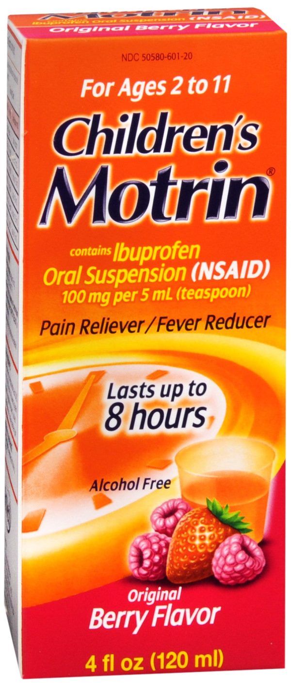 Motrin Children s Ibuprofen Oral Suspension Original Berry Flavor Hot on Sale