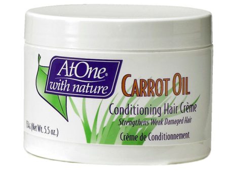 AtOne With Nature Carrot Oil Conditioning Hair Creme 5.5 oz For Discount