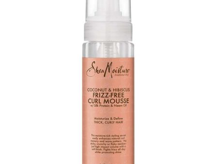 Shea Moisture Coconut & Hibiscus Frizz-Free Curl Mousse 7.5 oz For Sale