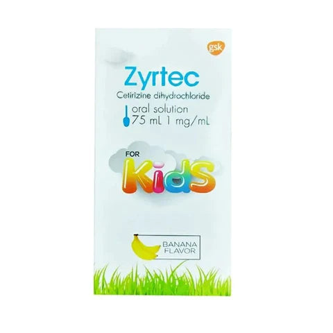 Zyrtec Oral Solution 75ml Kids 1mg ml Discount