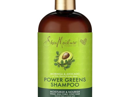 Shea Moisture Moringa & Avocado Power Greens Shampoo 13 oz Fashion