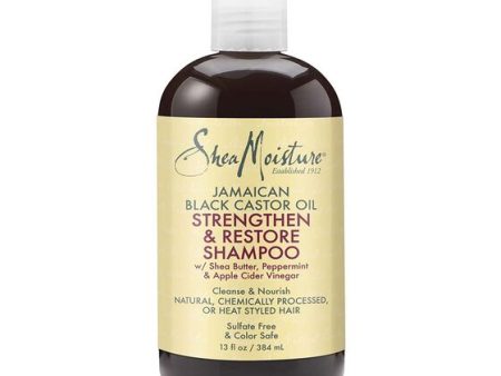 Shea Moisture Jamaican Black Castor Oil Strengthen & Restore Shampoo 13 oz Hot on Sale