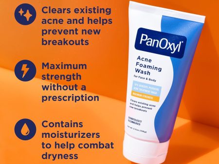 PANOXYL 10 Acne Antimicrobial Foaming Benzoyl Peroxide Wash 10% 146gr Discount