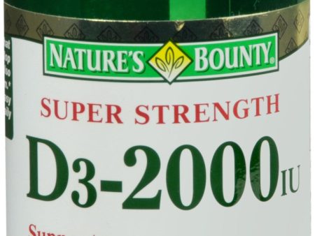 Nature s Bounty D3-2000 IU Softgels Super Strength For Sale