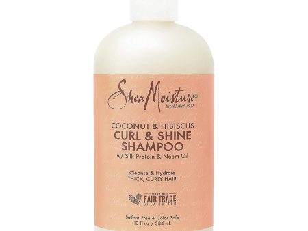 Shea Moisture Coconut & Hibiscus Curl & Shine Shampoo 13 oz Cheap