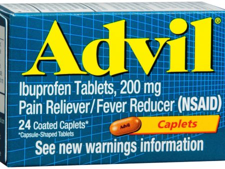 Advil Ibuprofen 200 mg Pain Reliever Fever Reducer Coated Caplets For Discount