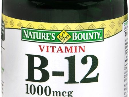 Nature s Bounty Vitamin B-12 1000 mcg Supplement Tablets Fashion