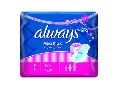 ALWAYS MAXI FRESH SANITARY PADS 9S Online Sale