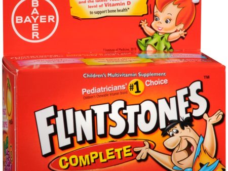 Flintstones Complete Children s Multivitamin Supplement Tasti Smooth Chewable Tablets For Sale