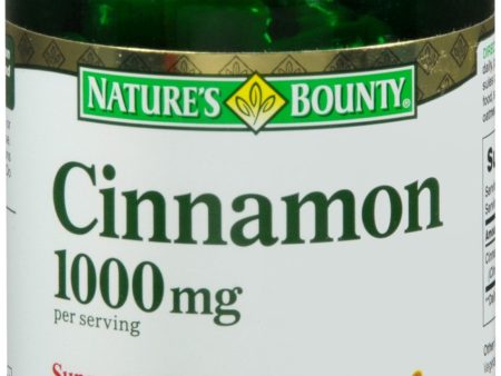 Nature s Bounty Cinnamon 1000 mg Per Serving Dietary Supplement Capsules Online now