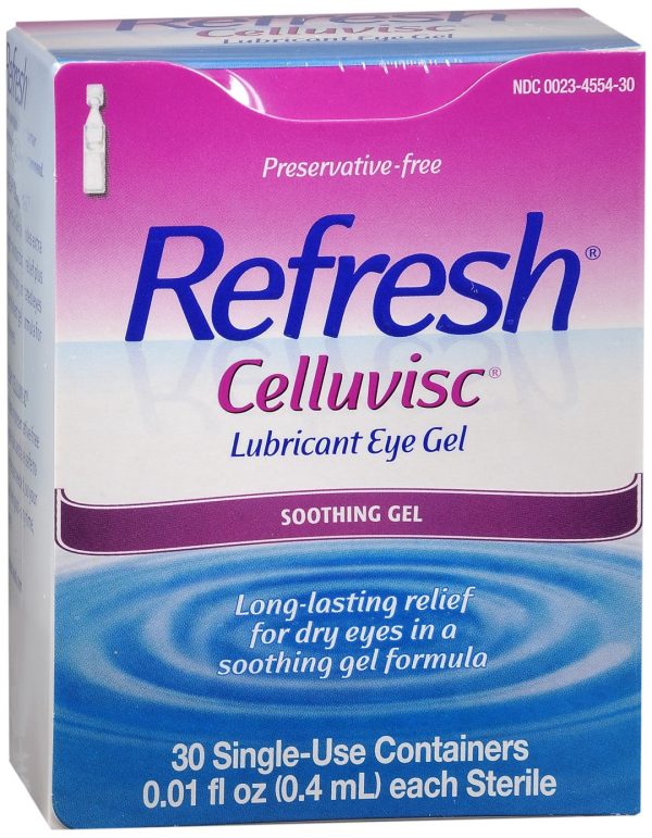 REFRESH Celluvisc Lubricant Eye Gel Single-Use Containers Fashion