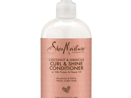 Shea Moisture Coconut & Hibiscus Curl & Shine Conditioner 13 oz Online now