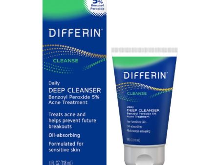 DIFFERIN 5 Acne Treatment Deep Cleanser Benzoyl peroxide 5% - 118ml Discount